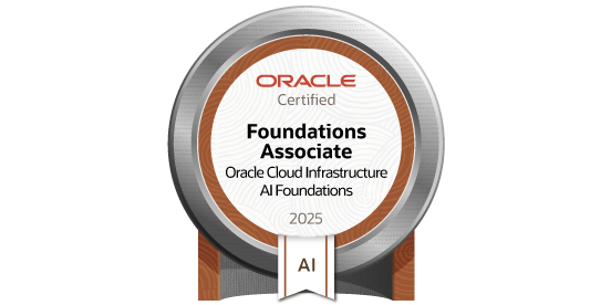 Oracle Cloud Infrastructure AI Foundations Associate Badge